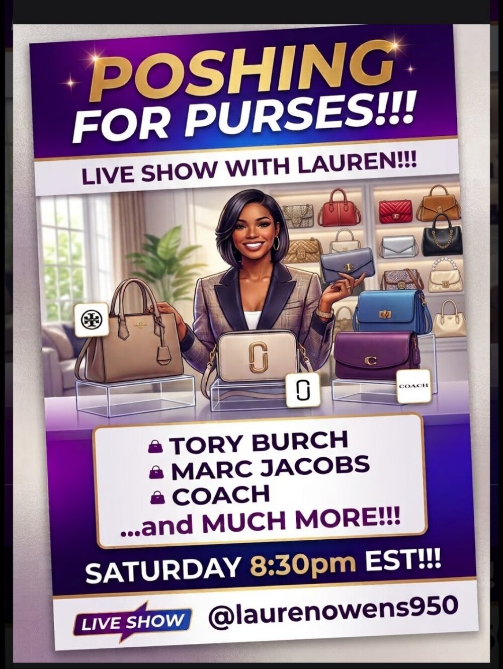 POSHING FOR PURSES